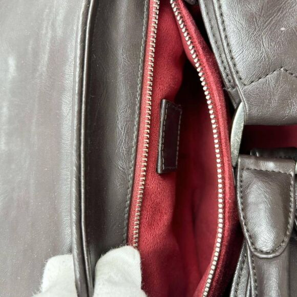 Stella McCartney -ONLY ONE- Multi-Color Aztec Tweed & Vegan Leather Shoulder Bag - Picture 12 of 14